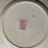 Mismatched series of 4 old “Terre de fer” flat plates