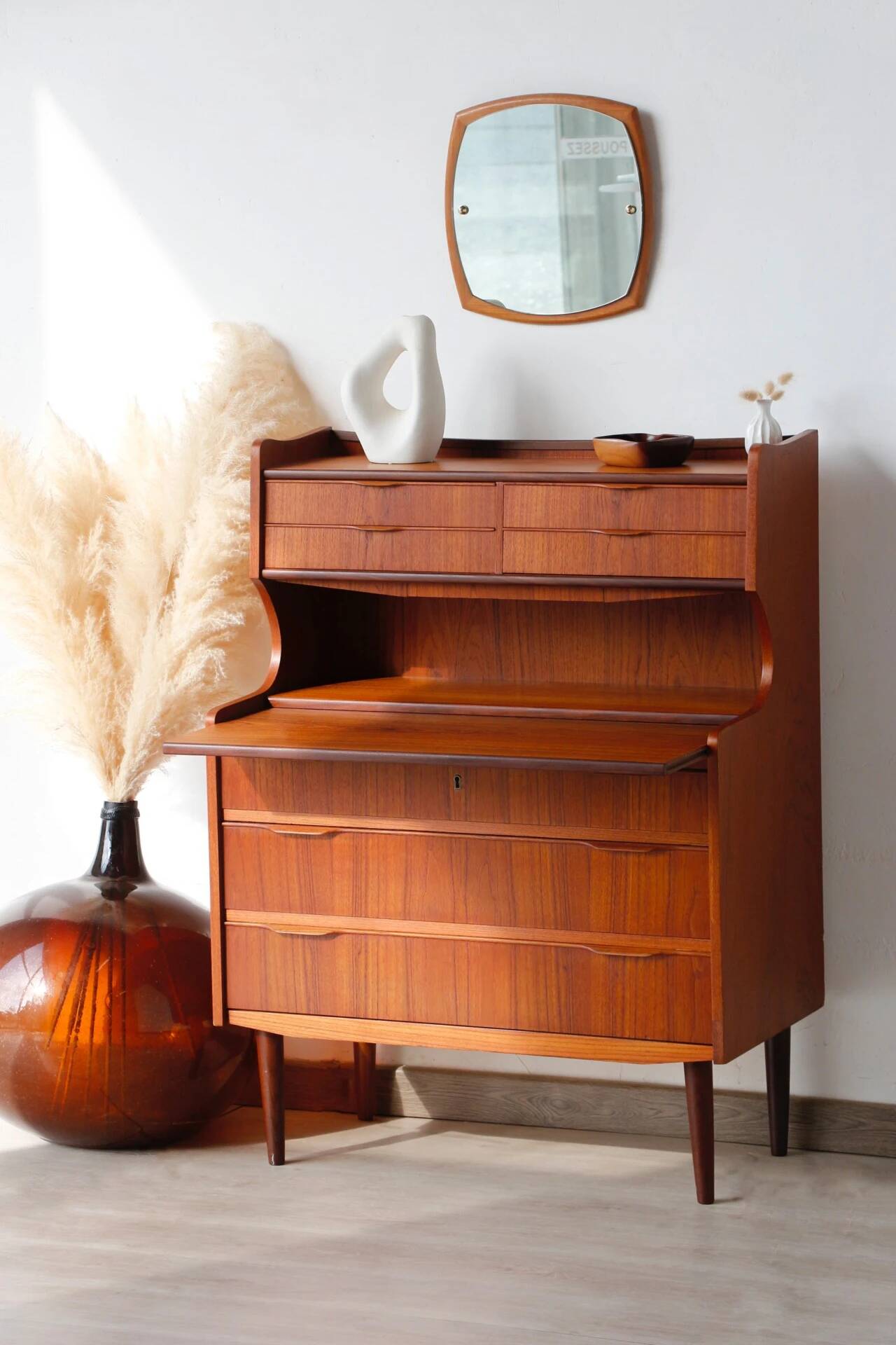 Danish teak secretary from the 1960s | Scandinavian design