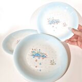 3 assiettes Primula décor Myosotis