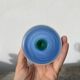 4 Luminarc green and blue water or whisky glasses