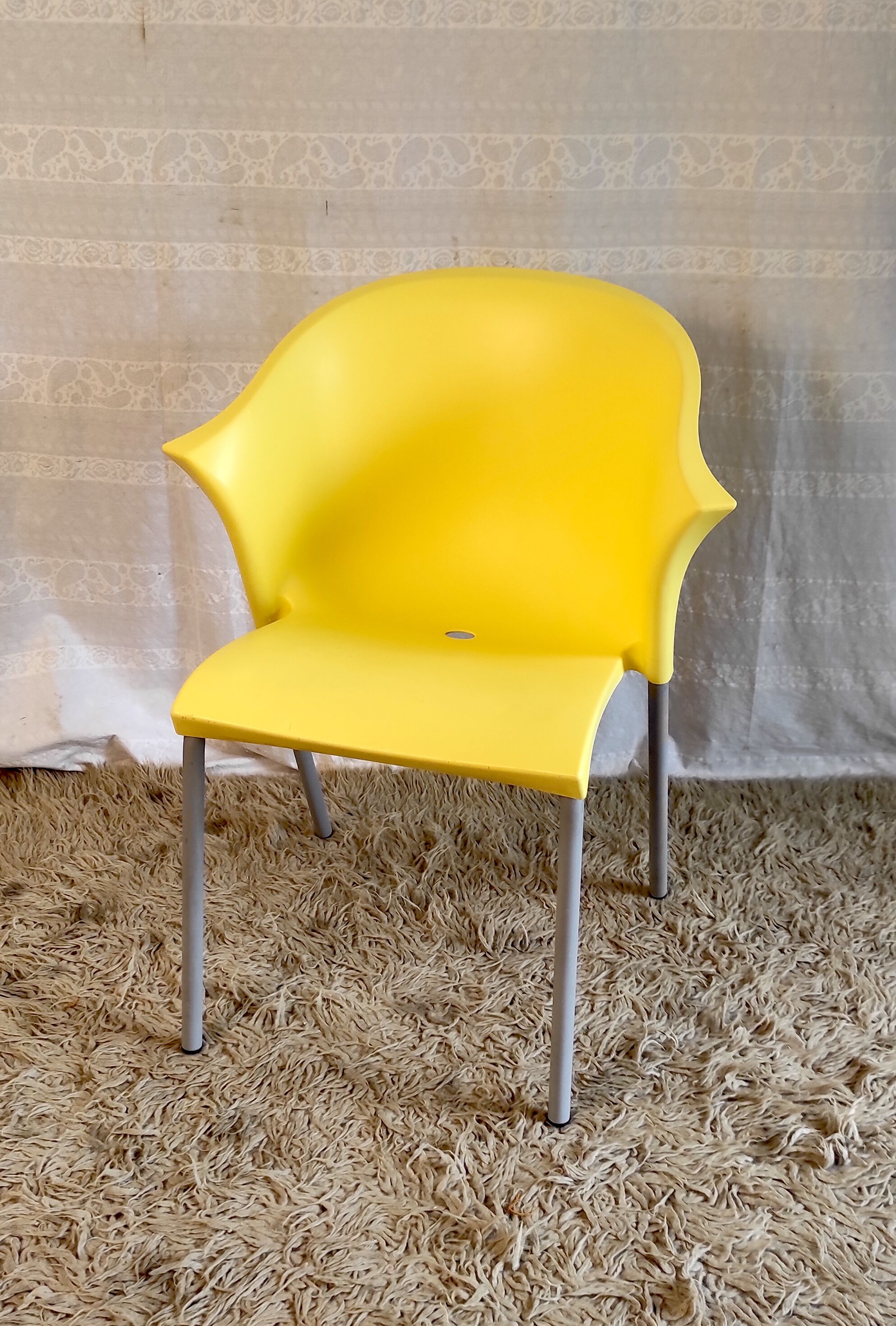 Yellow chair "blablabla" by Marc Maran for Parri A.&CO, end XXth