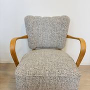 Fully Restored Vintage Lounge Arm Chair by Jindrich Halabala H-237, 1950’s