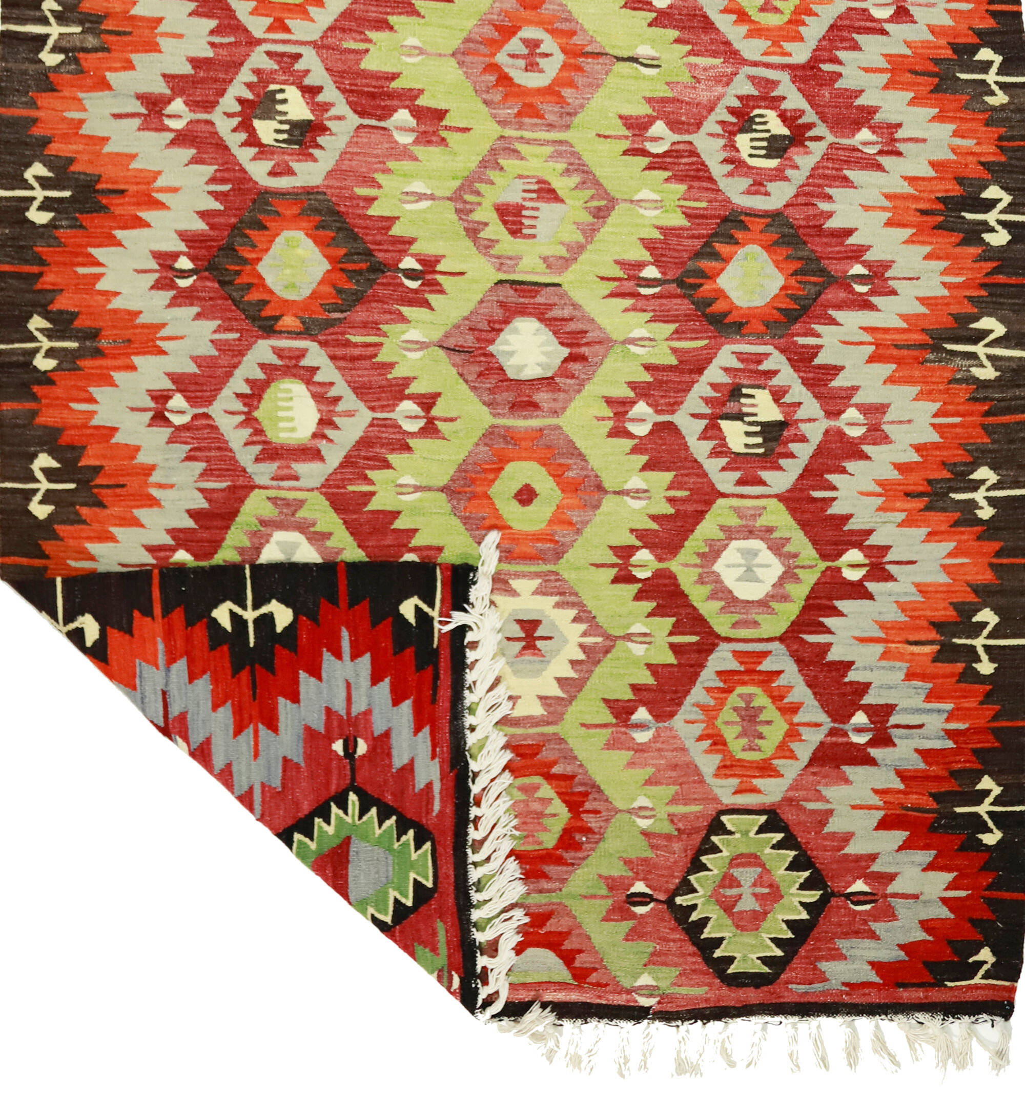 Anatolian handmade kilim rug 314 cm x 162 cm