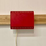Adjustable wall lamp red Scandinavian design 1950.