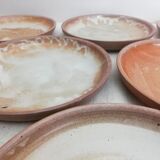 Series 18 dessert plates artisanal sandstone 60s