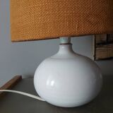 Ceramic lamp with jutte lampshade