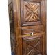 Louis XIII oak wardrobe, diamond points, 17th century