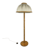 1970s rattan floor lamp
