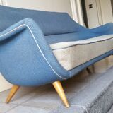 Sofa Sofa Arc curved EGG Scandinavian years 50-60