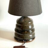 VINTAGE Handmade Geometric Glazed Stoneware LAMP