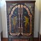 Bali furniture (sideboard) in polychromed banana leaves 54 x 91 x 38 cm