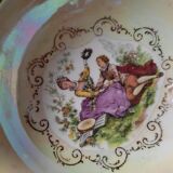 Cups Porcelain Pearly A G Dessert Bowl Liseré Golden Old Lot of 8