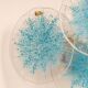 Blue Glass Disc Wall Light Vistosi, Italy, 1960s