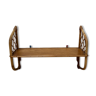 Rattan shelf