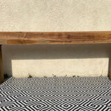 Solid oak beam console