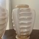 2 vases opaline rose-claire , style art-déco