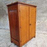 Old oak cabinet kitchen cupboard or shoe cabinet