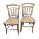Deux chaises bistrot cannées
