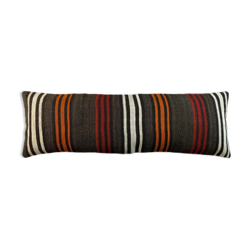 Vintage turkish kilim cushion cover, 120 x 40 cm