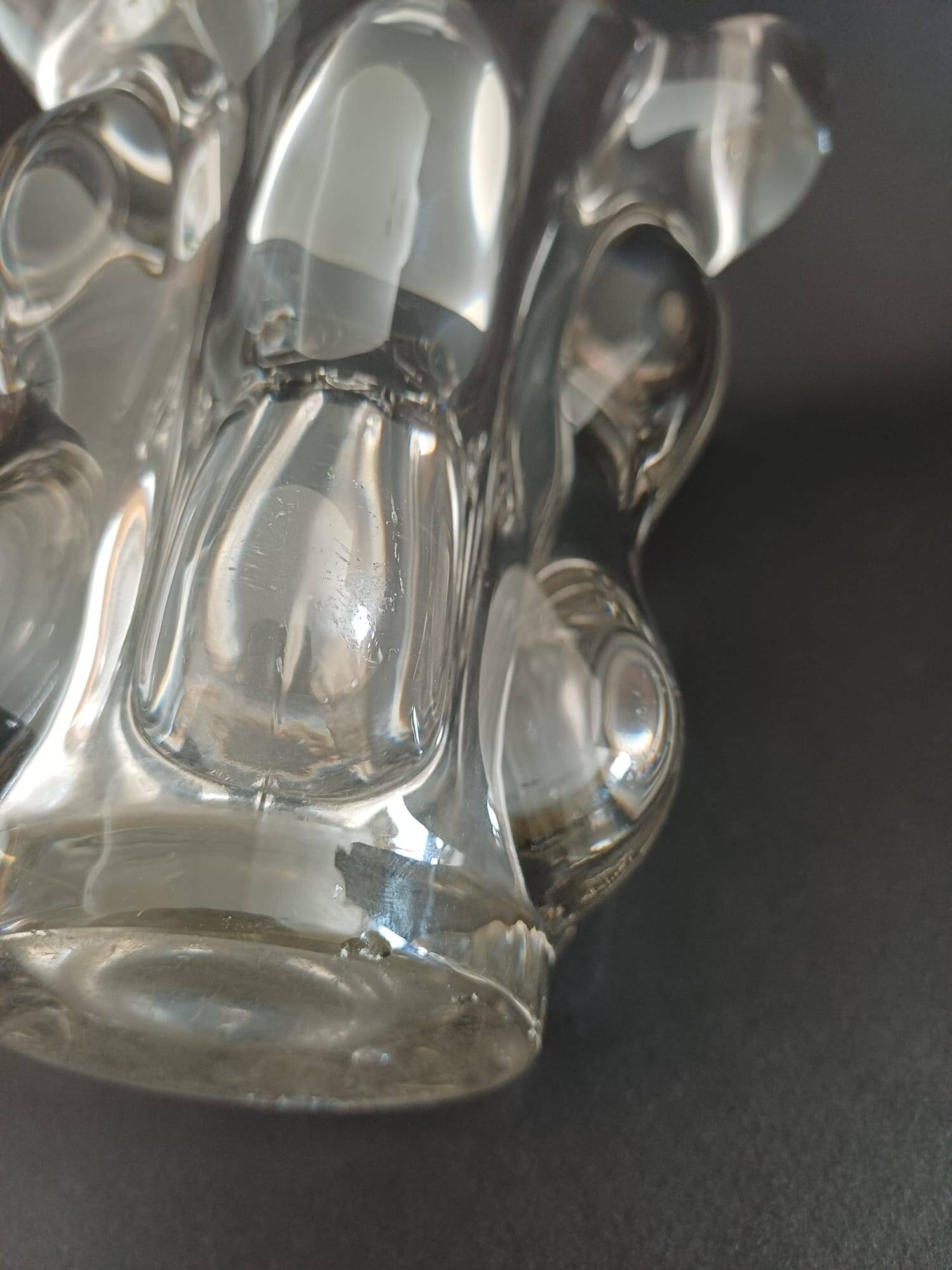 Vase "girafe" en cristal