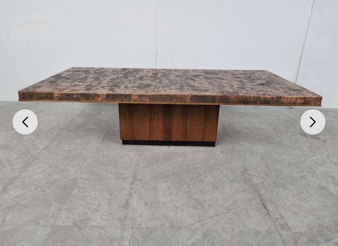 Brutalist table from the 1970s.