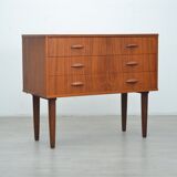 Commode à tiroirs mid-century en teck