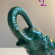 Pair of marbled faience elephants from Saint Clément