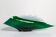 Vintage green and white decorative plate mid-century small shell Italy 1960