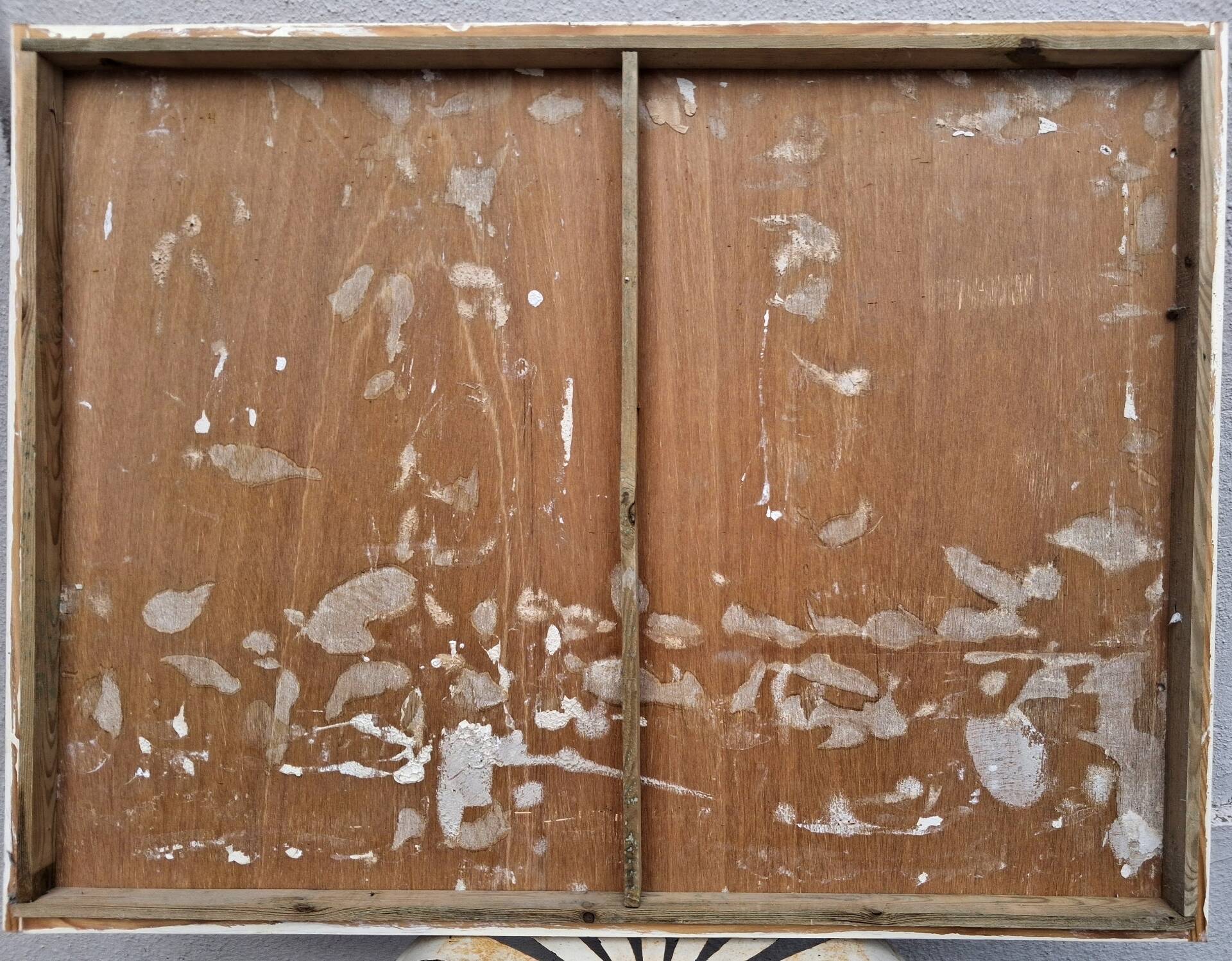 Abstract painting signed by André Meunier, modernist, design.