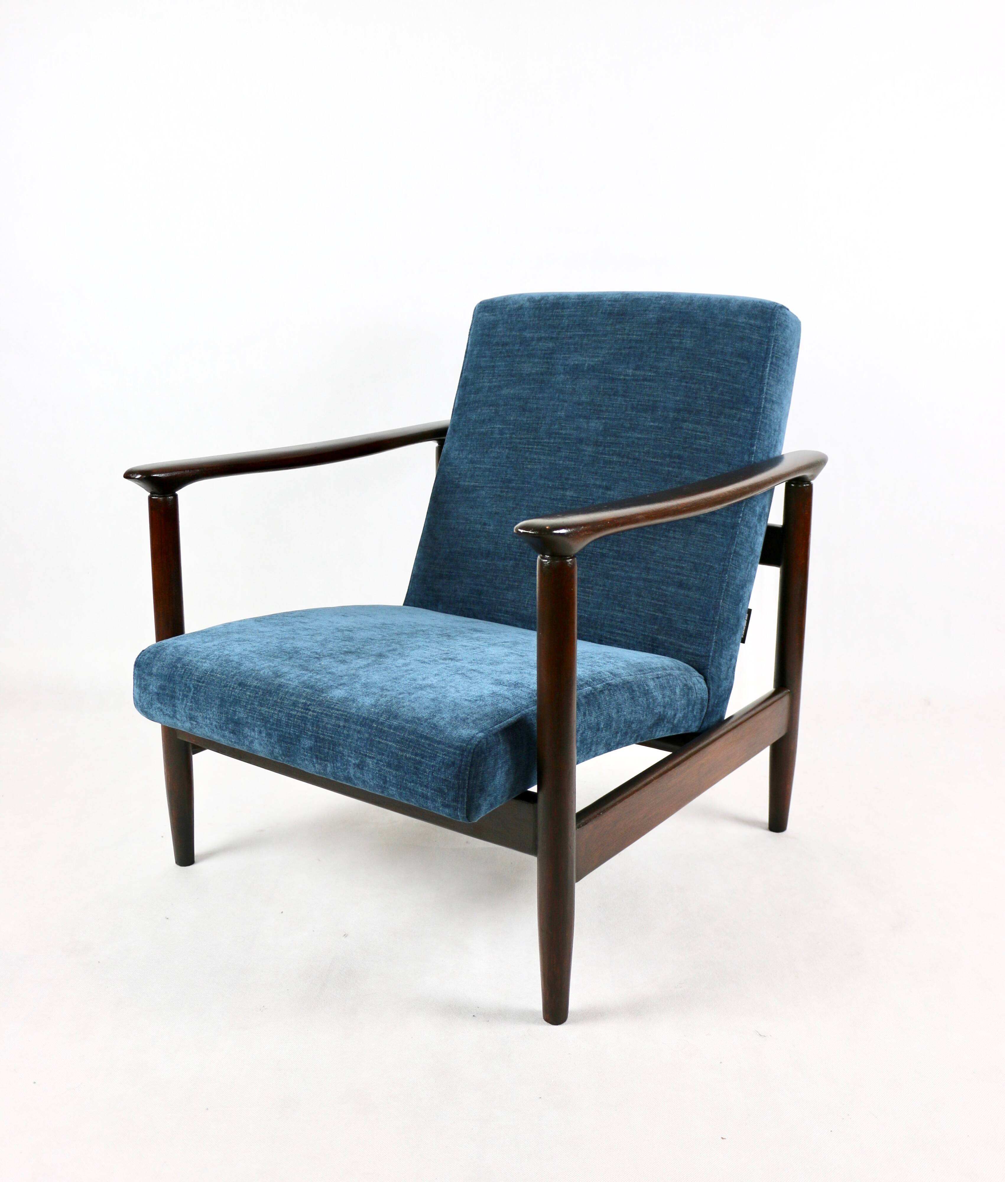 Fauteuil Blue Ocean GFM-142 par Edmund Homa, années 1970