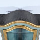 Small Showcase in Painted and Gilded Wood, Louis XV Style – Early 19th Century