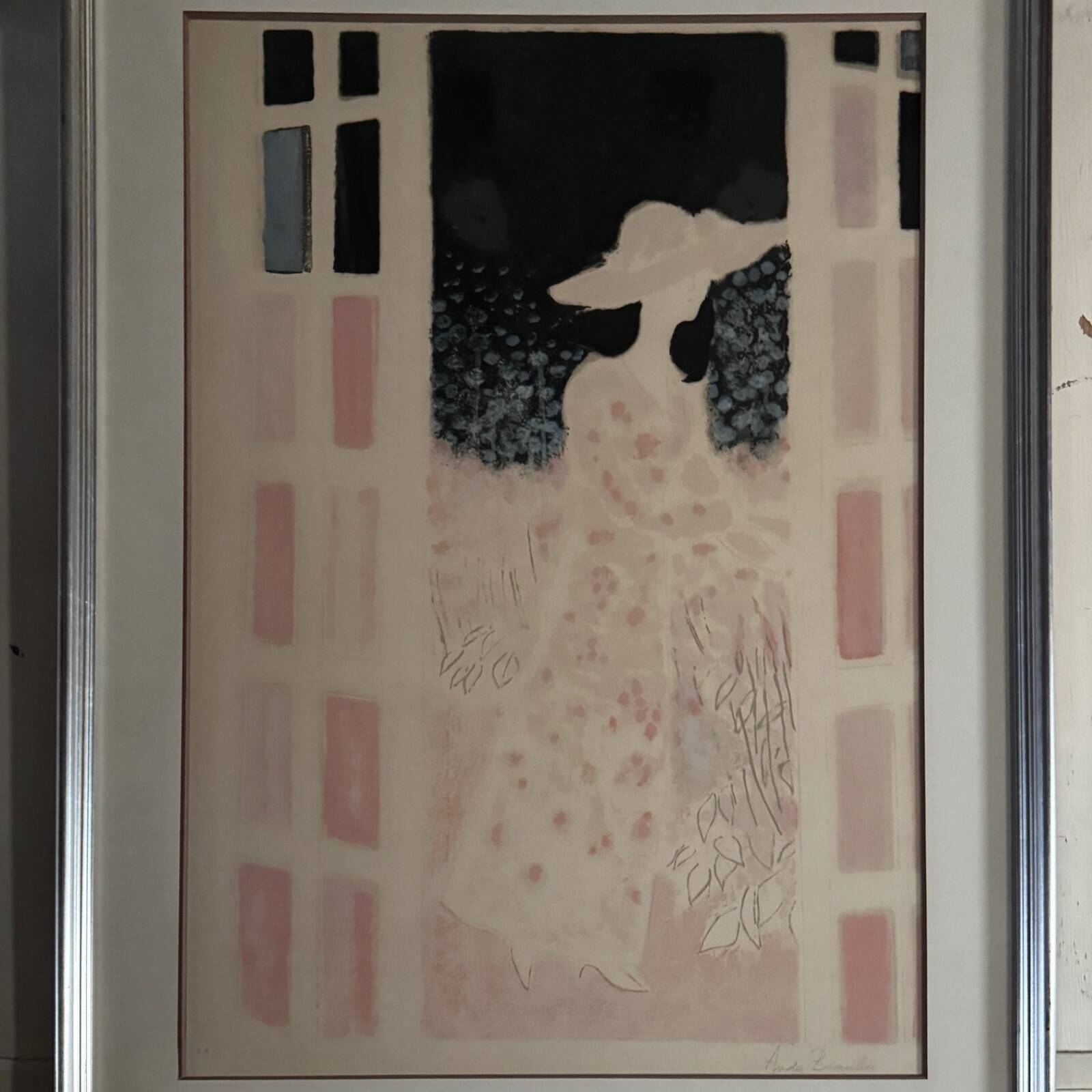 Lithograph artist's proof by André Brasilier Secret Gardens 20th century