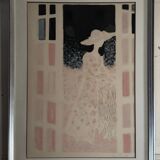 Lithographie épreuve d'artiste par André Brasilier Jardins Secrets XXe