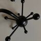 Pair of black space age sputnik coat racks