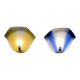 Pair of glass wall lamps Scandinavian design 1950.