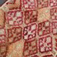 Tapis de Couloir Turc Vintage, Laine Rouge & Beige Géométrique, 83x388 Cm
