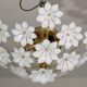 Audrey Hepburn, Delicious Murano Glass Ceiling Light White Wall Light Flowe