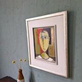 Contemporary Figurative Oil Painting "Portrait of a Boy" Framed, 2009