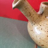 Sandstone pitcher signed lg St Caradec region Brittany