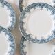 Dessert plates x9, iron earth, Estival model by Saint Amand