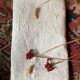Monogram linen sheet, late 19th century.