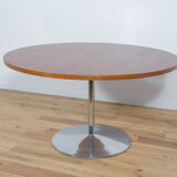 Mid-Century Round Dining Table, 1970s