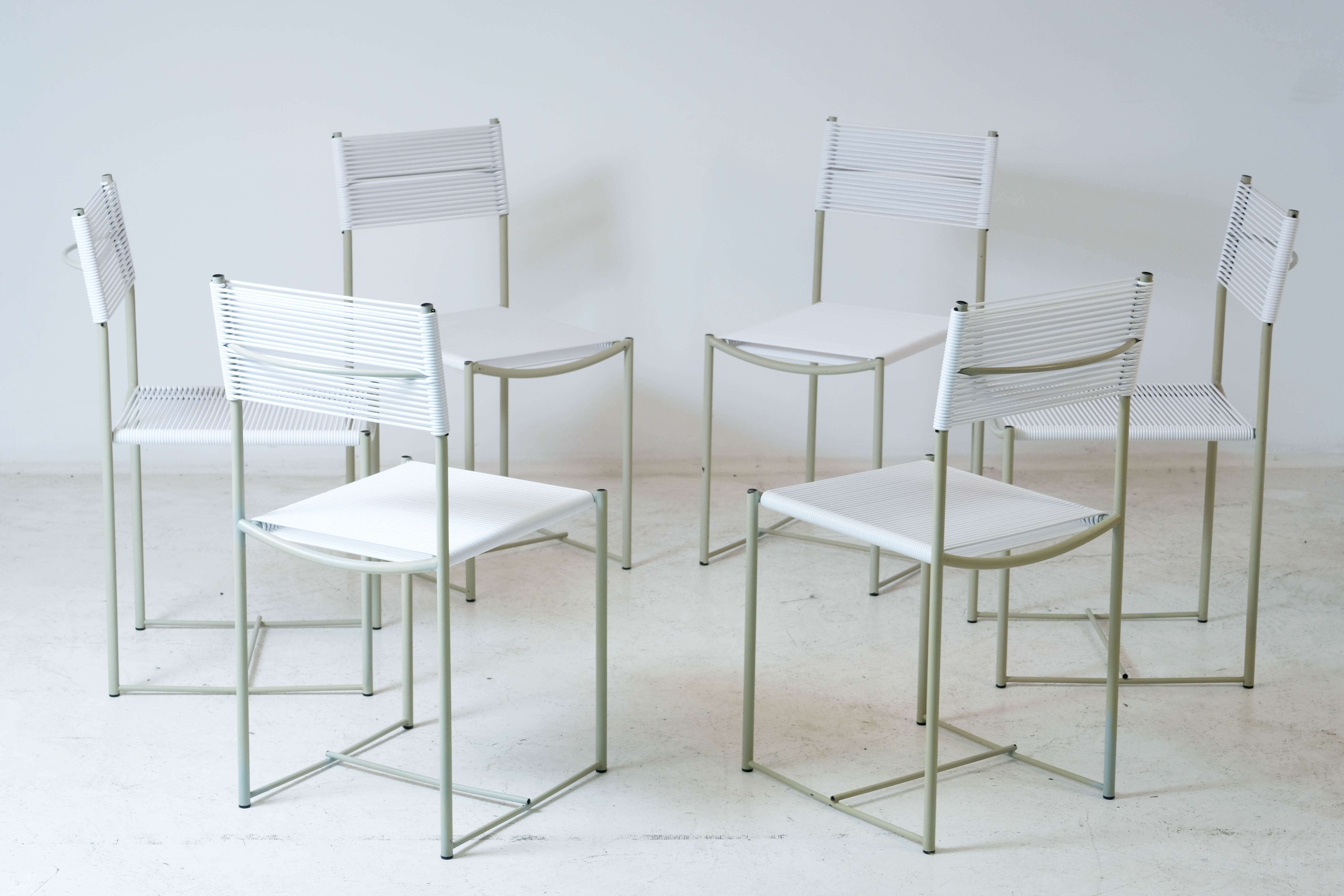 6 chairs "Spaghetti" by Giandomenico Belotti for Alias 1979