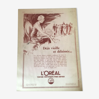 Vintage advertising to frame the oreal