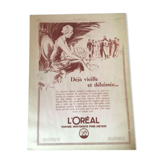 Vintage advertising to frame the oreal
