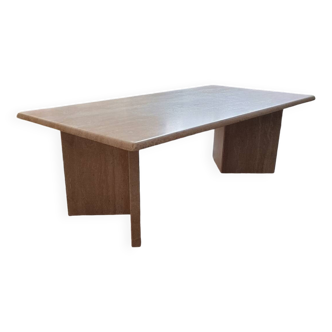 Travertine coffee table