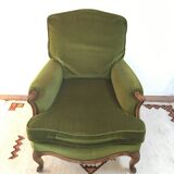 Velvet armchair