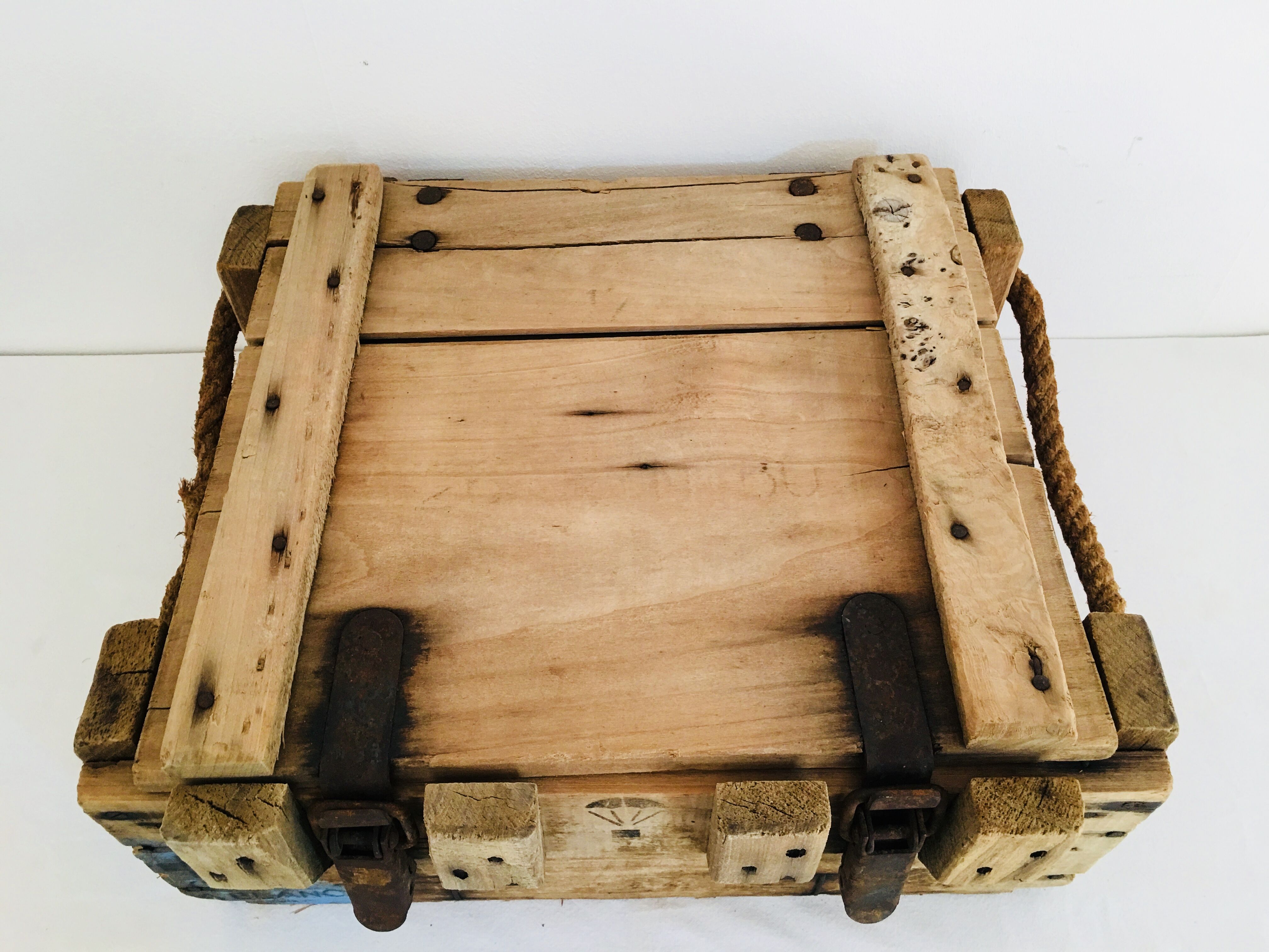 Old wooden parachute
