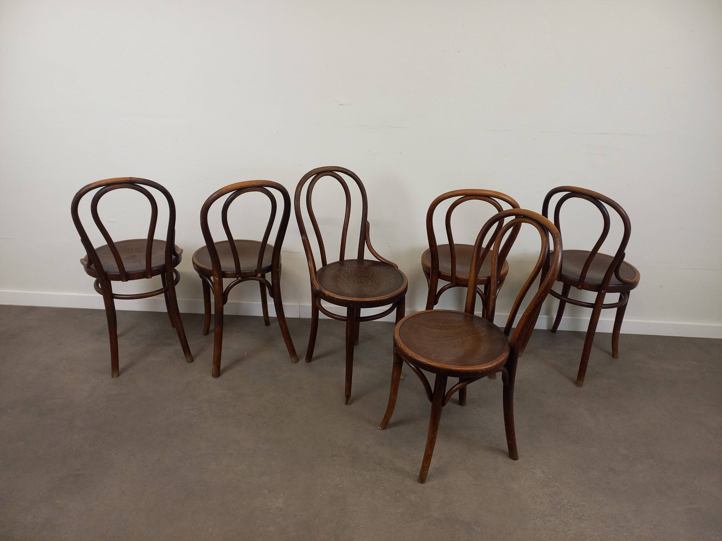 Thonet Bistro Chairs, Set of 6