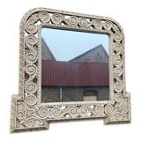 Old mirror mirror vintage mirror style antique travertine from italy